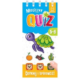 Magiczny quiz z żółwikiem. Dotknij i sprawdź. 5-6 lat