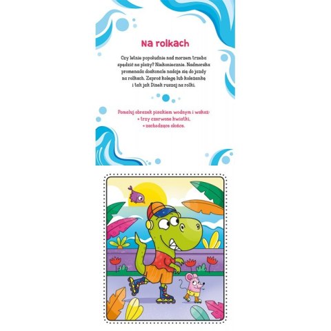 Malowanka z pisakiem wodnym. Niezwykłe dinozaury