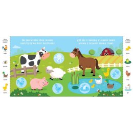 Maluszek nakleja. Książeczka wyszukiwanka z misiem 3+, z dużymi naklejkami