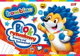 Blok rysunkowy A4 20 kartek okładka kredowana 80 g/m2 ZWIERZAKI UCZNIAKI