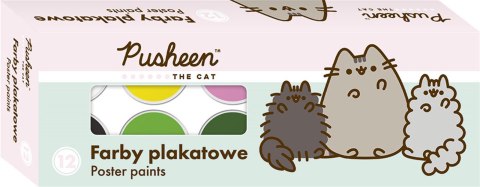 Farby plakatowe 12 kolorów 20 ml PUSHEEN Farby plakatowe 12 kolorów 20 ml PUSHEEN