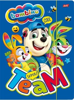 Teczka z gumką A4 300 g/m2 ZWIERZAKI UCZNIAKI