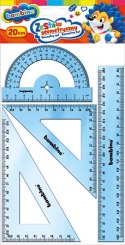 Zestaw geometryczny 4 elementy 20 cm ZWIERZAKI UCZNIAKI