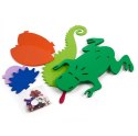 Colorino creative zestaw z pianki "stwory z dżungli"