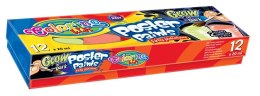Colorino kids farby plakatowe 20 ml 12 kolorów świecące w ciemności