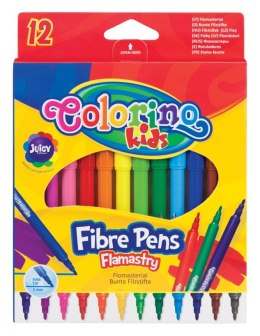 Colorino kids flamastry 12 kolorów dla dziecka do szkoły malowania