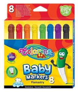 Colorino kids flamastry baby kolorowe główki 8 kolorów