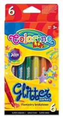 Colorino kids flamastry brokatowe 6 kolorów pisaki mazaki