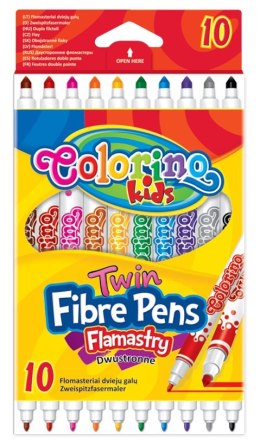 Colorino kids flamastry dwustronne 10 kolorów pisaki mazaki