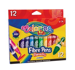 Colorino kids flamastry jumbo 12 kolorów markery pisaki
