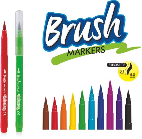 Colorino kids flamastry pędzelkowe 10 kolorów pisaki mazaki Colorino kids flamastry pędzelkowe 10 kolorów pisaki mazaki