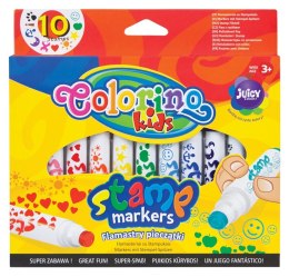 Colorino kids flamastry pieczątki 10 kolorów pisaki mazaki