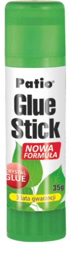 Patio klej szkolny biurowy mocny w sztyfcie crystal 35g