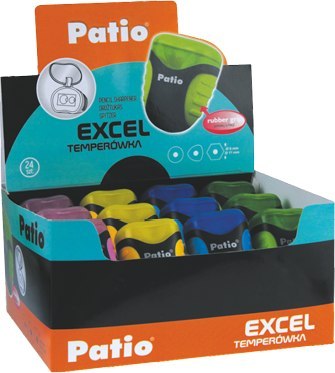 Patio temperówka szkolna jumbo z pojemnikiem podwójna 1 sztuka