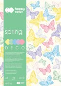 Blok Deco Spring A4, 170g, 20 ark, 5 kol., Happy Color