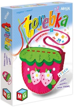 MOJA TOREBKA Z FILCU- TRUSKAWKA