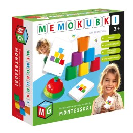 MONTESSORI GRA I ZABAWKA EDUKACYJNA - MEMOKUBKI