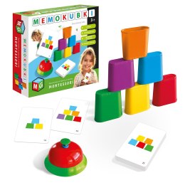 MONTESSORI GRA I ZABAWKA EDUKACYJNA - MEMOKUBKI