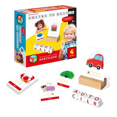 MONTESSORI ZABAWKA EDUKACYJNA KOSTKA PO KOSTCE - PISANIE 4 KOSTKI MONTESSORI ZABAWKA EDUKACYJNA KOSTKA PO KOSTCE - PISANIE 4 KOSTKI