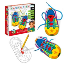 MONTESSORI ZABAWKA EDUKACYJNA - ZAWIĄŻ BUTY