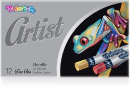 COLORINO ARTIST - PASTELE OLEJNE METALLIC 12 KOL. /12/
