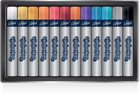 COLORINO ARTIST - PASTELE OLEJNE METALLIC 12 KOL. /12/
