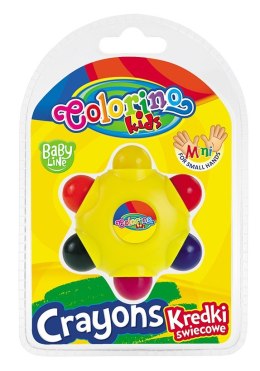 COLORINO - KREDKI ŚWIECOWE 6 KOL. BLISTER 