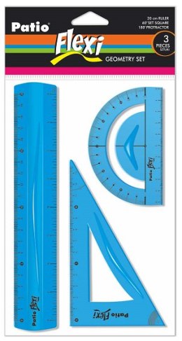 ZESTAW GEOMETRYCZNY 3 ELEMENTOWY 20 CM FLEXI - 1 szt.