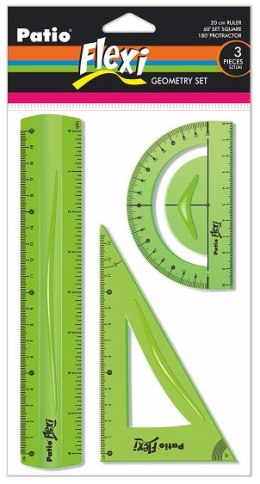 ZESTAW GEOMETRYCZNY 3 ELEMENTOWY 20 CM FLEXI - 1 szt.