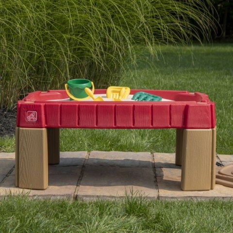 STEP2 Duża Piaskownica Stół z Pokrywą Tor Samochodowy