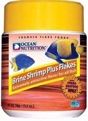 OCEAN NUTRITION BRINE SHRIMP PLUS FLAKES 34G (POKARM W PŁATKACH)