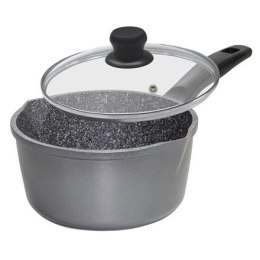 Stoneline 12584 Saucepan, 18 cm, Suitable for all cookers including induction, Anthracite, Non-stick coating, Lid included, Fixe